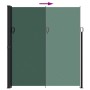 Toldo lateral retráctil verde oscuro 220x300 cm