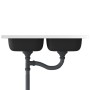 Fregadero de cocina doble seno acero inoxidable 800x500x155 mm de vidaXL, Fregaderos - Ref: Foro24-147234, Precio: 113,50 €, ...