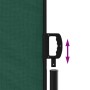 Toldo lateral retráctil verde oscuro 120x500 cm
