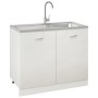 Küchenspüle mit Abtropffläche aus Edelstahl 1000x500x155 mm von vidaXL, Sinkt - Ref: Foro24-147236, Preis: 146,63 €, Rabatt: %