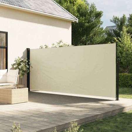 Toldo lateral retráctil crema 160x500 cm en Sombrillas | Comprar online en Foro24