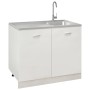 Küchenspüle mit Abtropffläche aus Edelstahl 1000x600x155 mm von vidaXL, Sinkt - Ref: Foro24-147237, Preis: 178,32 €, Rabatt: %