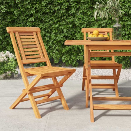 Sillas de jardín plegables 2 uds madera maciza teca 47x63x90cm