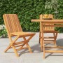 Sillas de jardín plegables 2 uds madera maciza teca 47x47x89cm