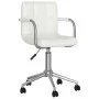 Drehbarer Esszimmerstuhl aus weißem Kunstleder von vidaXL, Essstühle - Ref: Foro24-3088185, Preis: 97,02 €, Rabatt: %