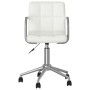 Drehbarer Esszimmerstuhl aus weißem Kunstleder von vidaXL, Essstühle - Ref: Foro24-3088185, Preis: 100,64 €, Rabatt: %