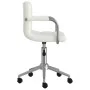 Drehbarer Esszimmerstuhl aus weißem Kunstleder von vidaXL, Essstühle - Ref: Foro24-3088185, Preis: 97,02 €, Rabatt: %
