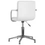 Swivel dining chairs 4 units white synthetic leather by vidaXL, dining chairs - Ref: Foro24-3088072, Price: 291,42 €, Discoun...