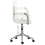 White synthetic leather swivel dining chair by vidaXL, dining chairs - Ref: Foro24-3088185, Price: 100,64 €, Discount: %