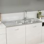 Doppelbecken-Küchenspüle aus Edelstahl, 1200 x 600 x 155 mm von vidaXL, Sinkt - Ref: Foro24-147239, Preis: 154,73 €, Rabatt: %