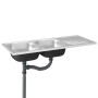 Doppelbecken-Küchenspüle aus Edelstahl, 1200 x 600 x 155 mm von vidaXL, Sinkt - Ref: Foro24-147239, Preis: 154,73 €, Rabatt: %