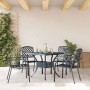 Silla 4 pcs Antracita 56 x 65 x 89cm Acero