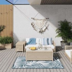 Reversible outdoor rug in gray and aqua green, 80x150 cm by vidaXL, Outdoor protectors - Ref: Foro24-364785, Price: 27,75 €, ...