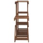 Soporte para flores madera maciza de abeto 110x25x73 cm