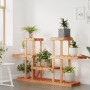Soporte para flores madera maciza abeto 110x25x73 cm