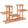 Soporte para flores madera maciza abeto 110x25x73 cm