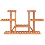 Soporte para flores madera maciza abeto 110x25x73 cm