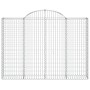 Gabionenkörbe 10 Stück Bogenform Eisen 200x30x140/160 cm von vidaXL, Töpfe und Pflanzgefäße - Ref: Foro24-3146160, Preis: 918...