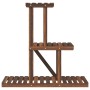 Soporte para flores de madera maciza abeto 81x25x75,5 cm