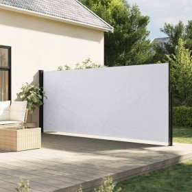 Toldo lateral retráctil blanco 180x600 cm Toldo lateral retráctil blanco 180x600 cm