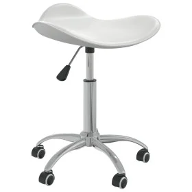 Weißer Schönheitssalonhocker aus Kunstleder von vidaXL, Friseurstühle - Ref: Foro24-323683, Preis: 55,28 €, Rabatt: %