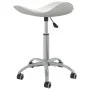 Weißer Schönheitssalonhocker aus Kunstleder von vidaXL, Friseurstühle - Ref: Foro24-323683, Preis: 55,28 €, Rabatt: %