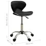 323674 Salon-Spa-Hocker, schwarzes Kunstleder von vidaXL, Friseurstühle - Ref: Foro24-323674, Preis: 82,57 €, Rabatt: %