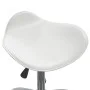 Weißer Schönheitssalonhocker aus Kunstleder von vidaXL, Friseurstühle - Ref: Foro24-323683, Preis: 55,28 €, Rabatt: %
