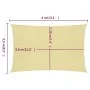 Beige HDPE sail shade 160 g/m² 2.5x4 m by vidaXL, Umbrellas - Ref: Foro24-311124, Price: 29,65 €, Discount: %