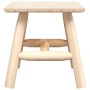 Mesa auxiliar madera maciza abeto 49x49x50 cm