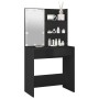Tocador con LED negro 74,5x40x141 cm de vidaXL, Tocadores para dormitorios - Ref: Foro24-808802, Precio: 87,30 €, Descuento: %