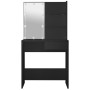 Tocador con LED negro 74,5x40x141 cm de vidaXL, Tocadores para dormitorios - Ref: Foro24-808802, Precio: 87,30 €, Descuento: %