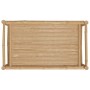 Mesa de centro de jardín bambú 100x55x33 cm