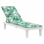 Cojín para tumbona tela Oxford estampado de hojas by vidaXL, Cushions for chairs and sofas - Ref: Foro24-361374, Price: 38,94...