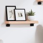 Estante de pared madera maciza de roble sin tratar 40x10x4 cm