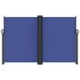 Toldo lateral retráctil azul 160x1000 cm