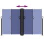 Toldo lateral retráctil azul 160x1000 cm