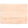 Estante de pared madera maciza roble sin tratar 40x30x(2-4) cm
