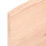 Estante de pared madera maciza de roble sin tratar 40x40x2 cm