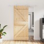 Puerta corredera con herrajes madera maciza de pino 90x210 cm von vidaXL, Türen - Ref: Foro24-3203007, Preis: 189,34 €, Rabat...