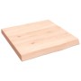 Estante de pared madera maciza roble sin tratar 40x40x(2-4) cm