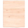 Estante de pared madera maciza roble sin tratar 40x50x(2-4) cm