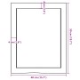 Estante de pared madera maciza roble sin tratar 40x50x(2-4) cm