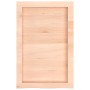 Estante de pared madera maciza roble sin tratar 40x60x(2-4) cm