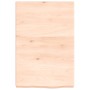 Estante de pared madera maciza roble sin tratar 40x60x(2-6) cm