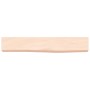 Estante de pared madera maciza de roble sin tratar 60x10x6 cm