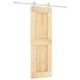 Schiebetür mit Beschlägen aus massivem Kiefernholz, 70 x 210 cm von vidaXL, Türen - Ref: Foro24-3203012, Preis: 170,49 €, Rab...