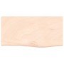 Estante de pared madera maciza roble sin tratar 60x30x(2-4) cm