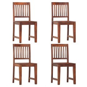 Sillas de comedor 4 unidades madera maciza de mango Sillas de comedor 4 unidades madera maciza de mango