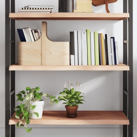 Estante de pared madera maciza roble sin tratar 80x50x(2-4) cm